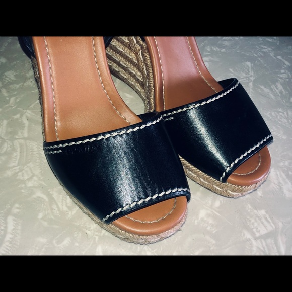 Prada Black Leather Espadrilles 9 40 - Picture 7 of 9